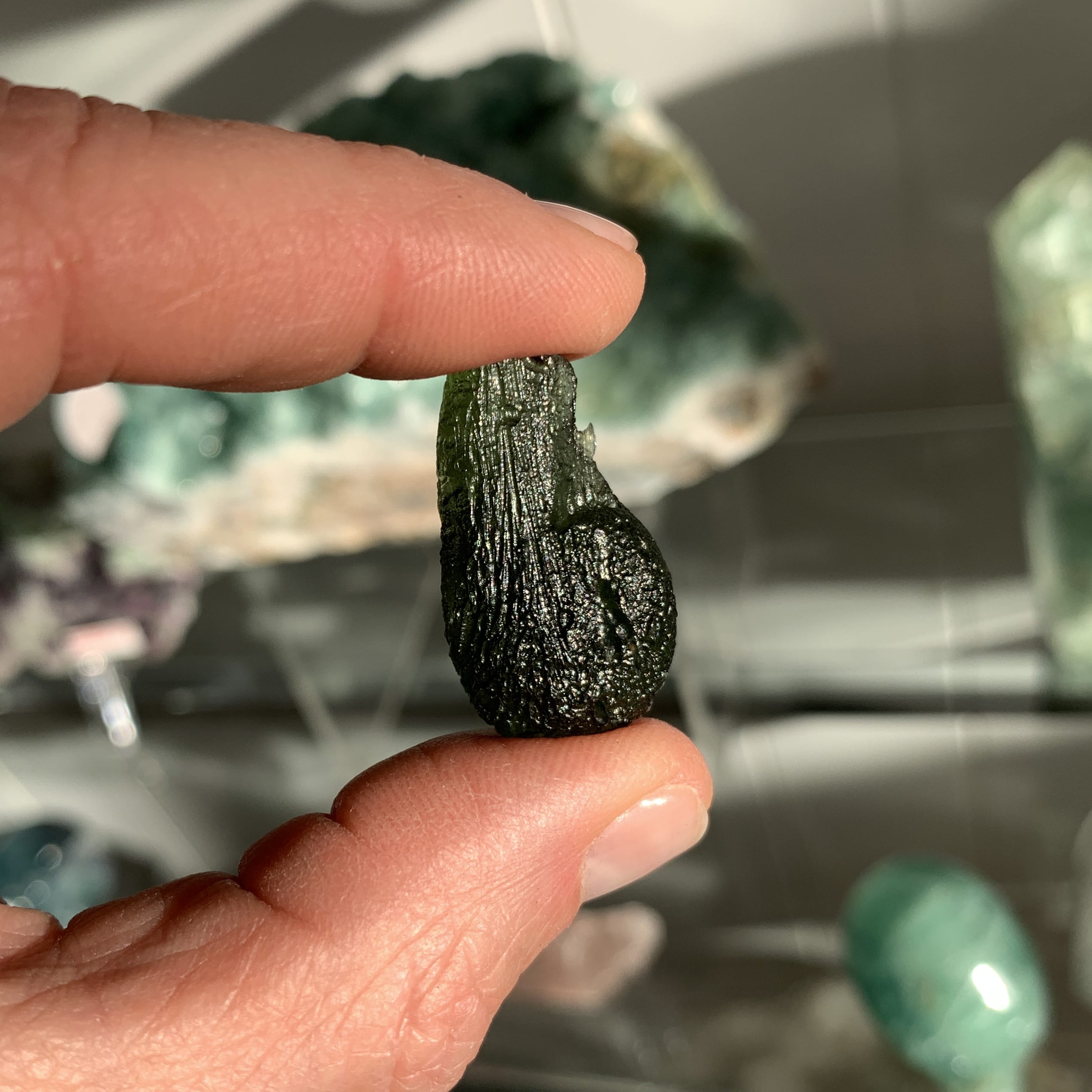 Moldavite (rough) 'flask drop' (5.6gr) healing crystal - Image 2