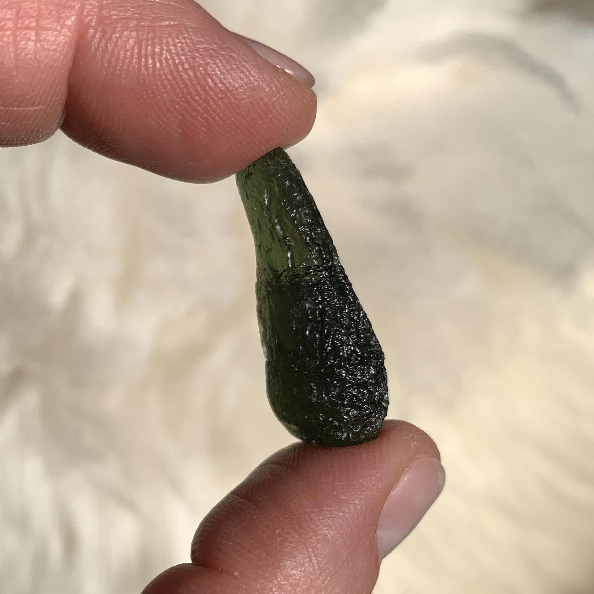 Moldavite (rough) 'flask drop' (5.6gr) healing crystal - Image 4