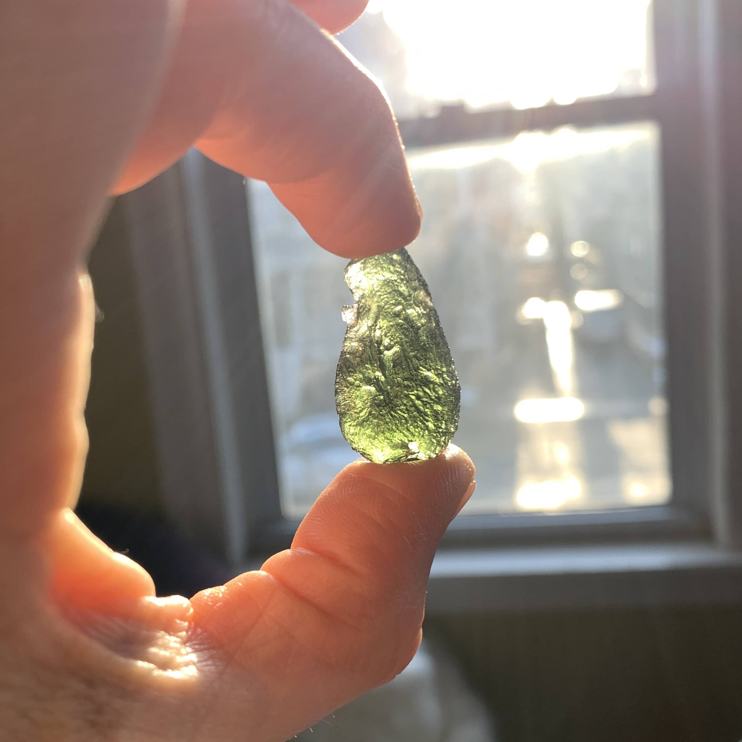 Moldavite (rough) 'flask drop' (5.6gr) healing crystal - Image 7