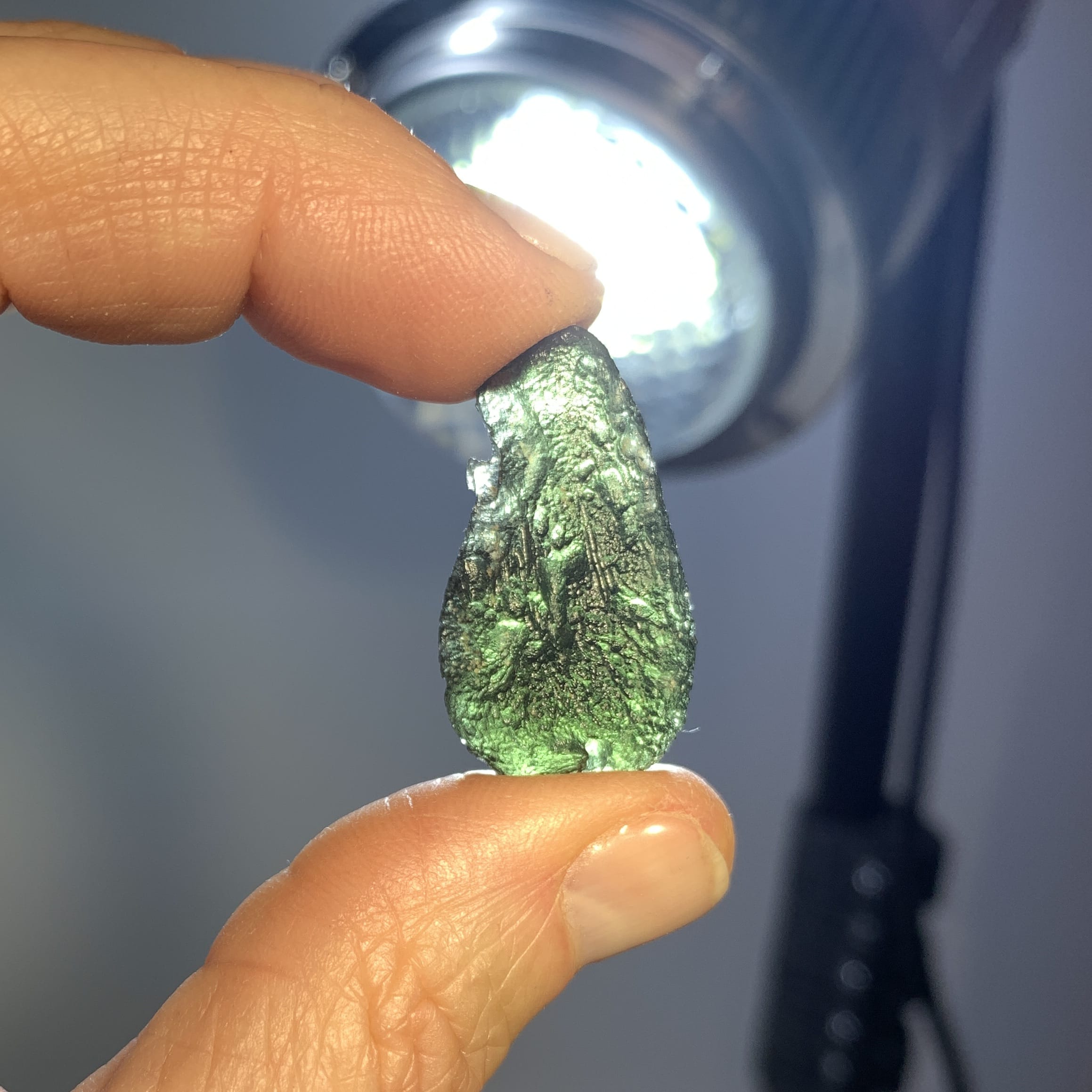 Moldavite (rough) 'flask drop' (5.6gr) healing crystal