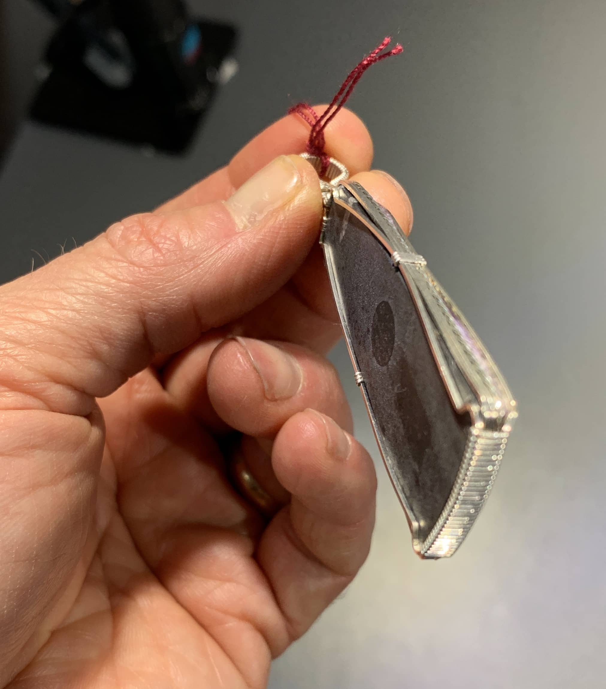 Charoite pendant for necklace (superior quality) healing crystal - Image 4