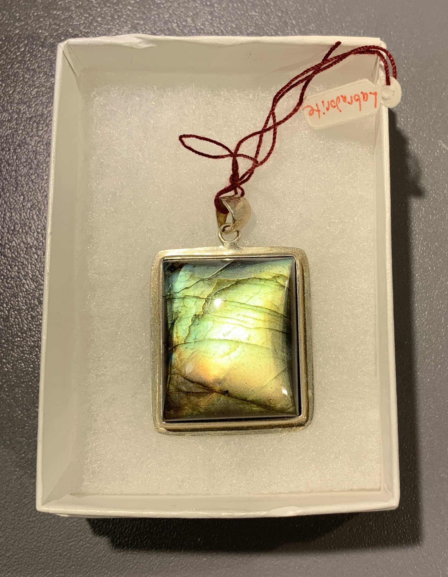 Labradorite pendant for necklace - incredible flash - healing crystal - Image 3