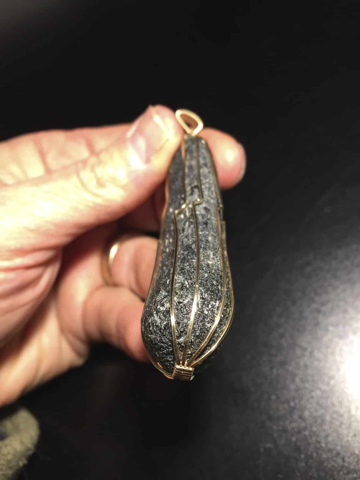 Moldavite pendant (rough) Chlum (23.7gr) healing crystal - Image 4