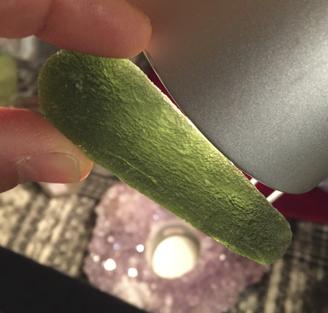 Moldavite pendant (rough) Chlum (23.7gr) healing crystal - Image 5