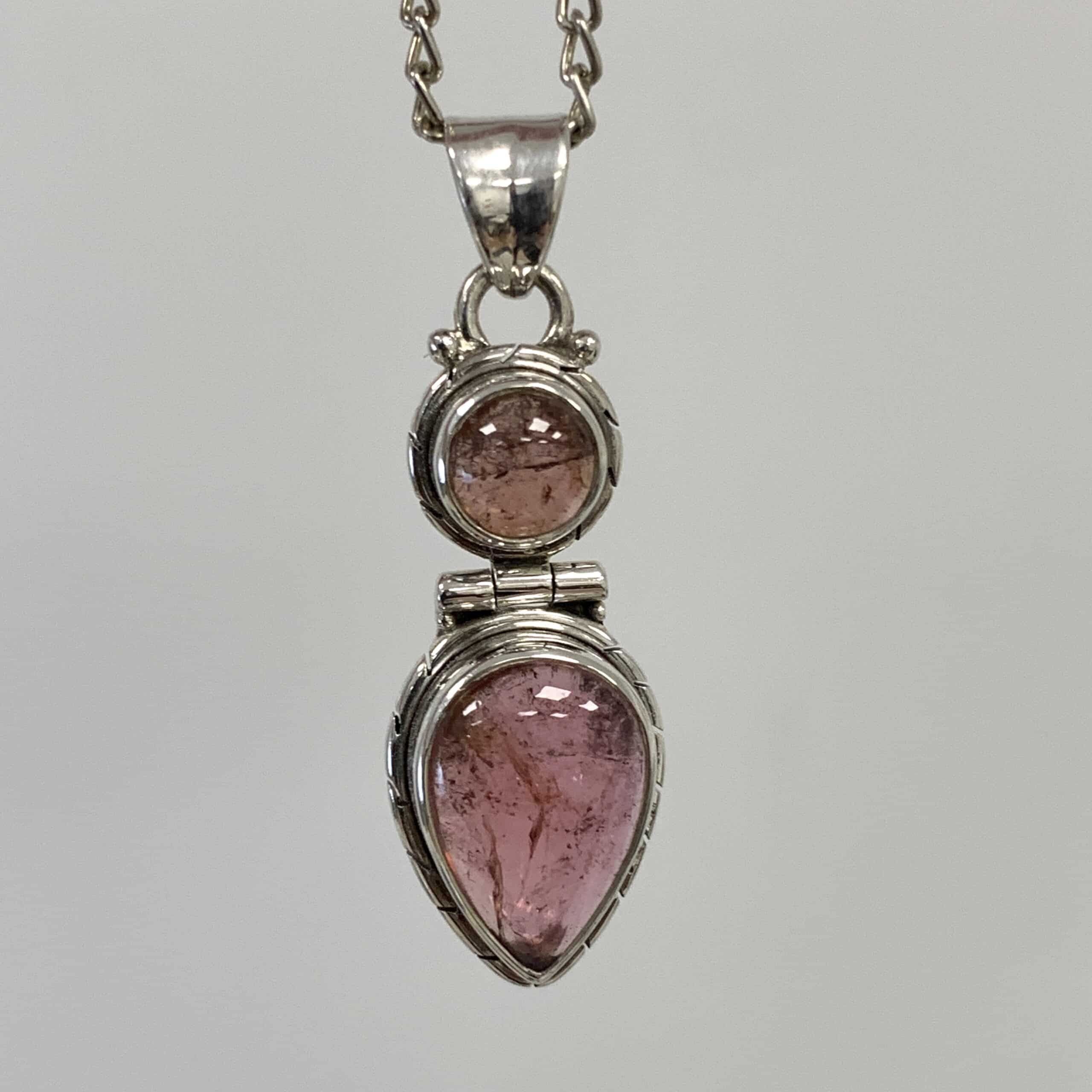 Tourmaline (Pink) pendant for necklace - 'goddess form' - healing crystal - Image 2