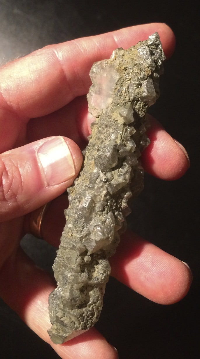 Quartz (Cathedral Elestial) 'gnarly green' DT (4.2") healing crystal - Image 2