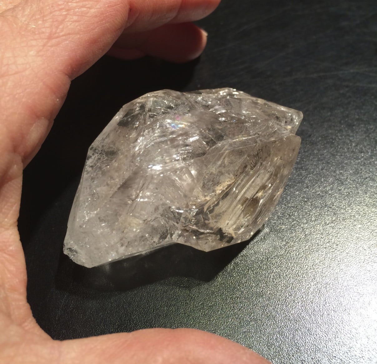 Quartz (Skeletal 'Herkimer') F-15 (Fenster) 'split point' healing crystal - Image 2