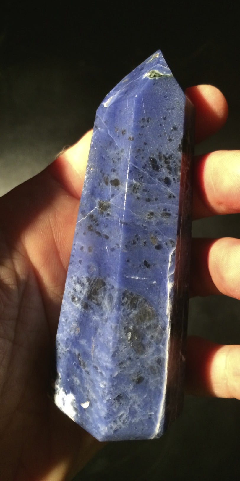 Sodalite obelisk 'tall' healing crystal - Image 2