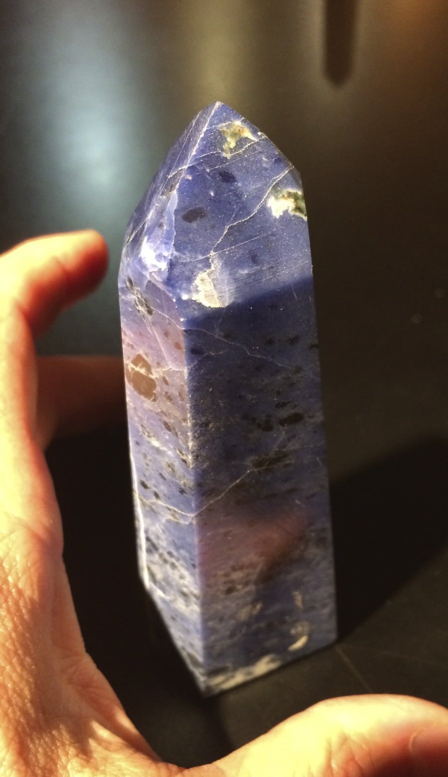 Sodalite obelisk 'tall' healing crystal - Image 3