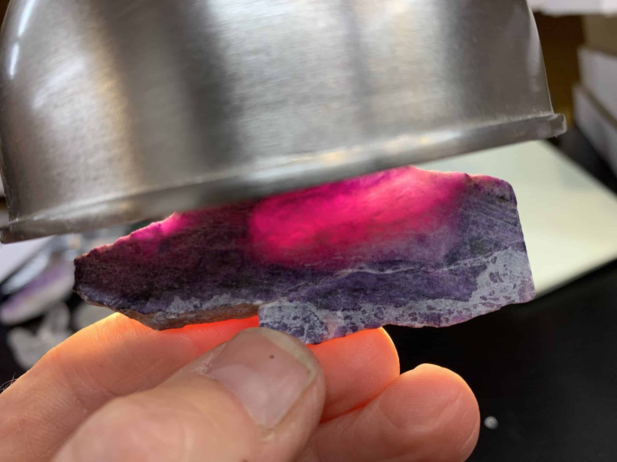 Sugilite (slab n rough) gel "pink mountain" (18.2gr) healing crystal