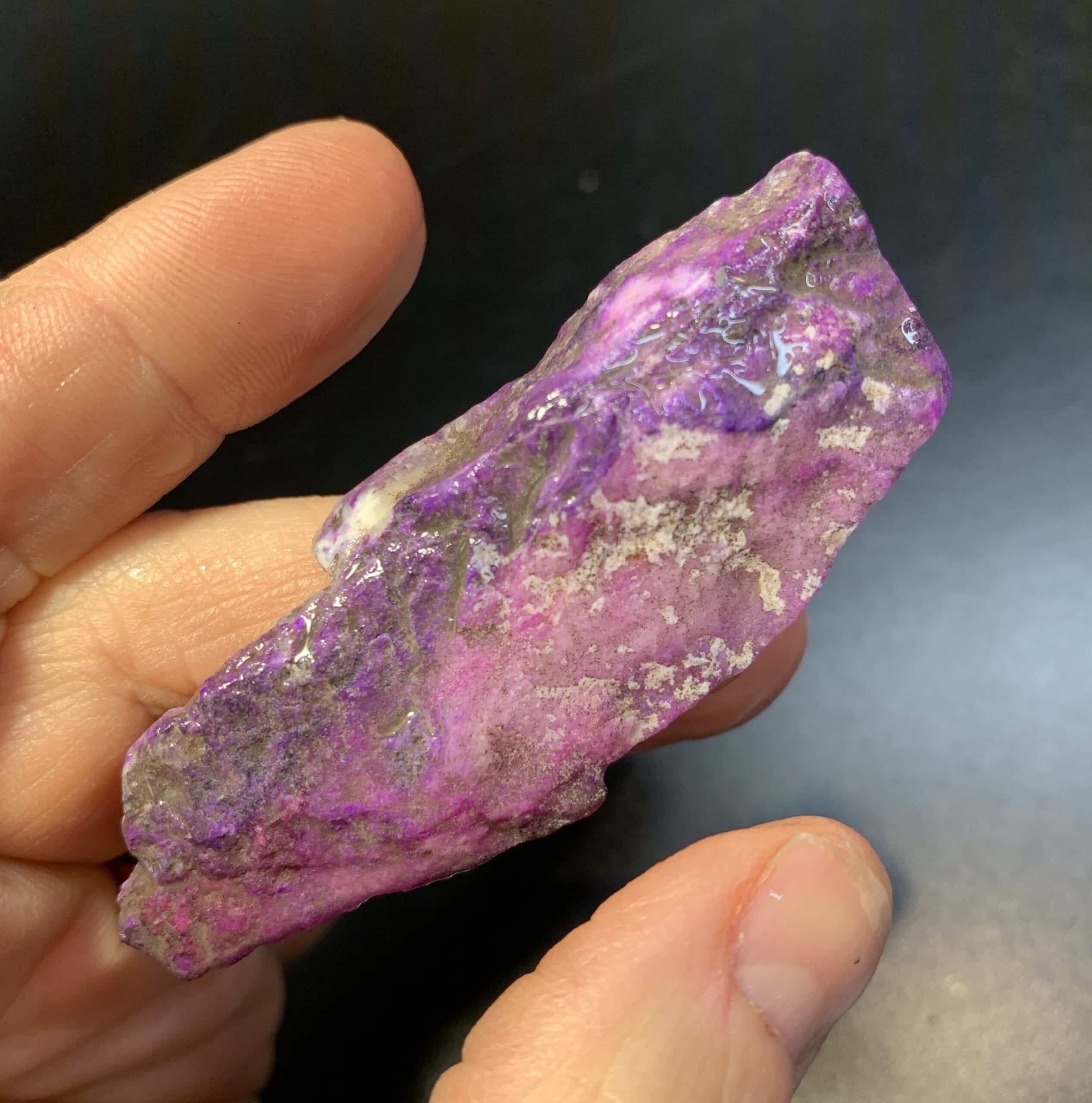 Sugilite (slab n rough) gel "pink mountain" (18.2gr) healing crystal - Image 4