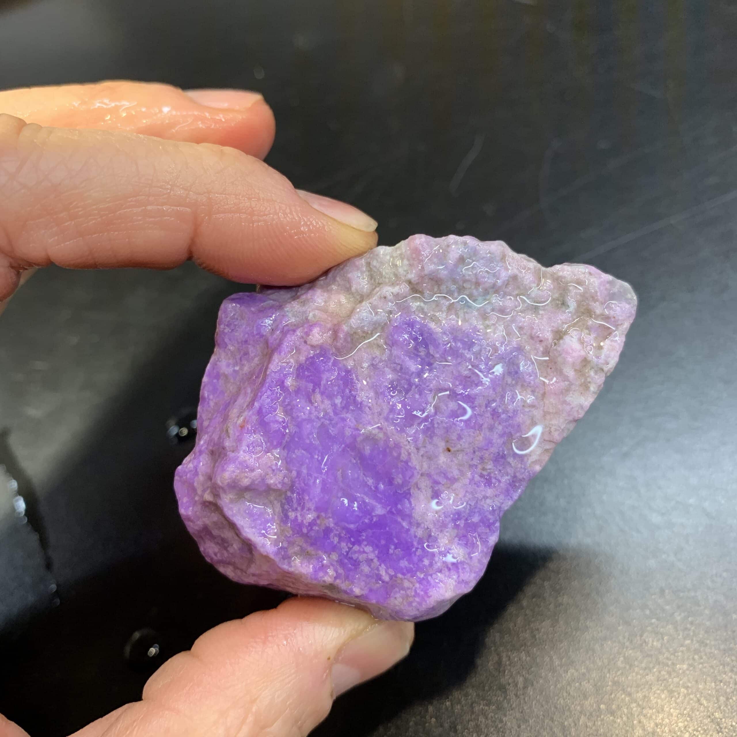 Sugilite (rough medium) 4-way "pink mountain" (72.3gr) healing crystal