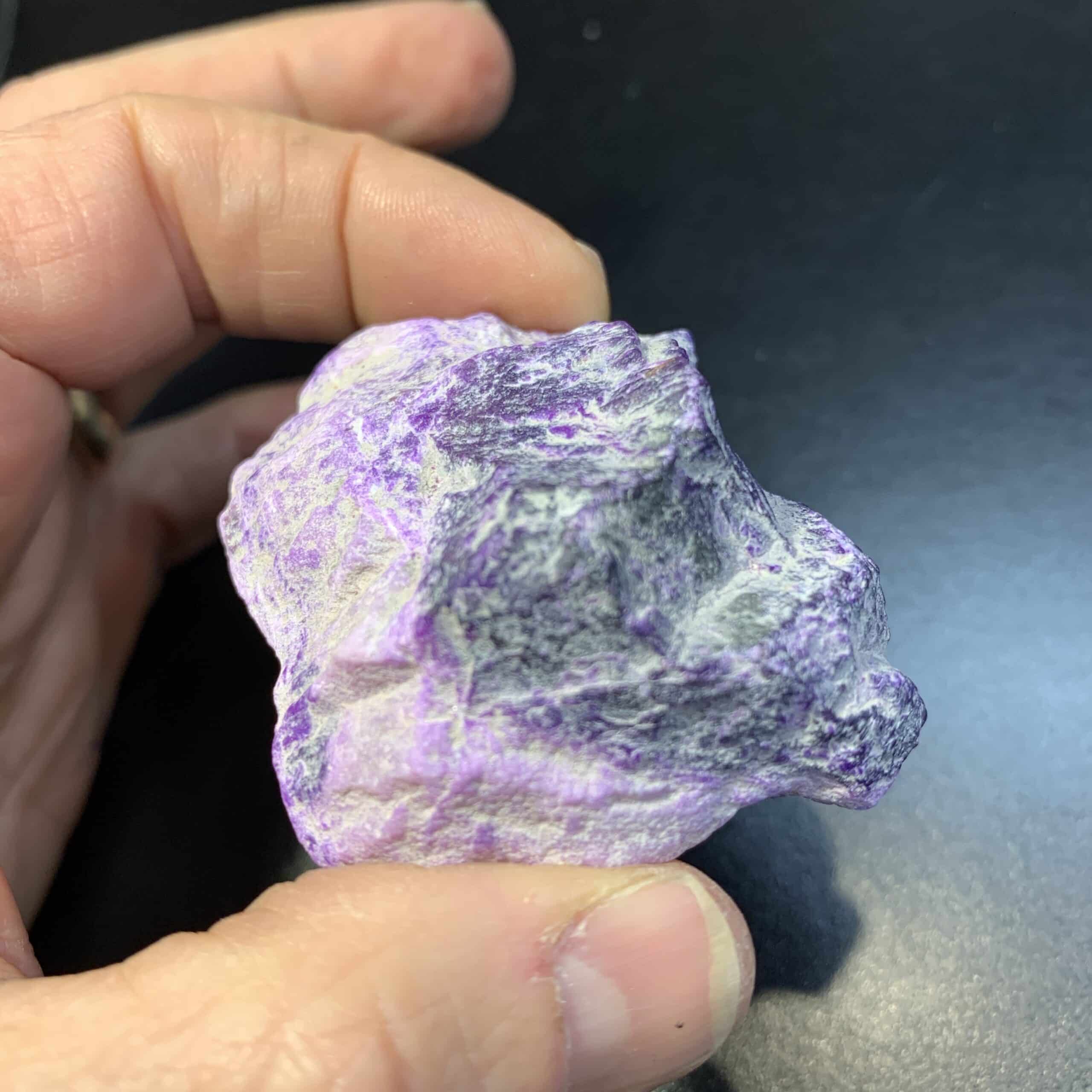 Sugilite (rough medium) "pink base, purple peak" (47.8gr) healing crystal - Image 3