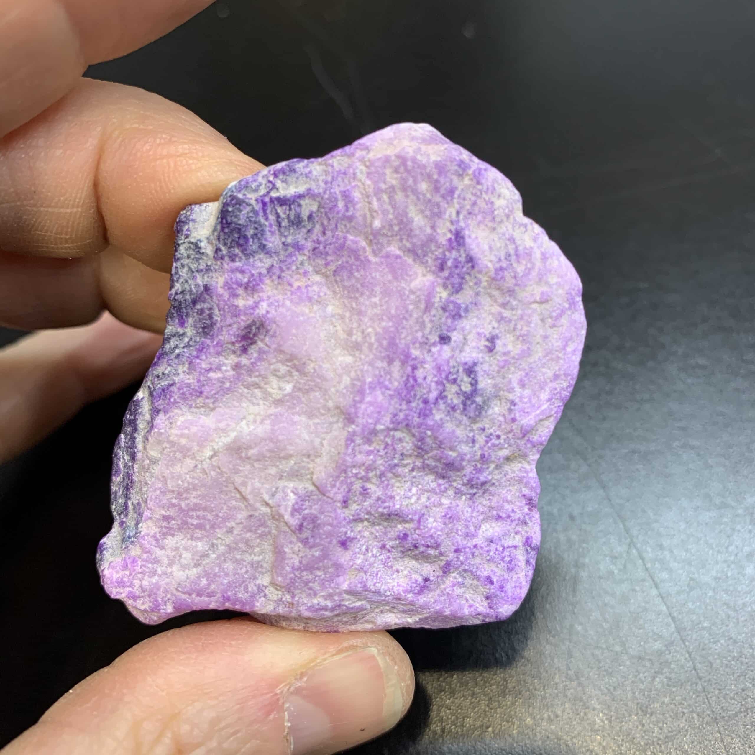 Sugilite (rough medium) "pink base, purple peak" (47.8gr) healing crystal - Image 4