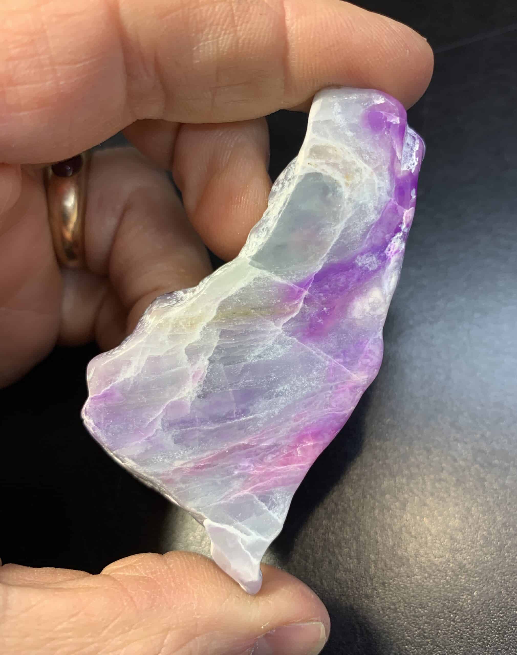 Sugilite (slab) pink gel / blue "Sushi" 2 (41.1gr) healing crystal - Image 3