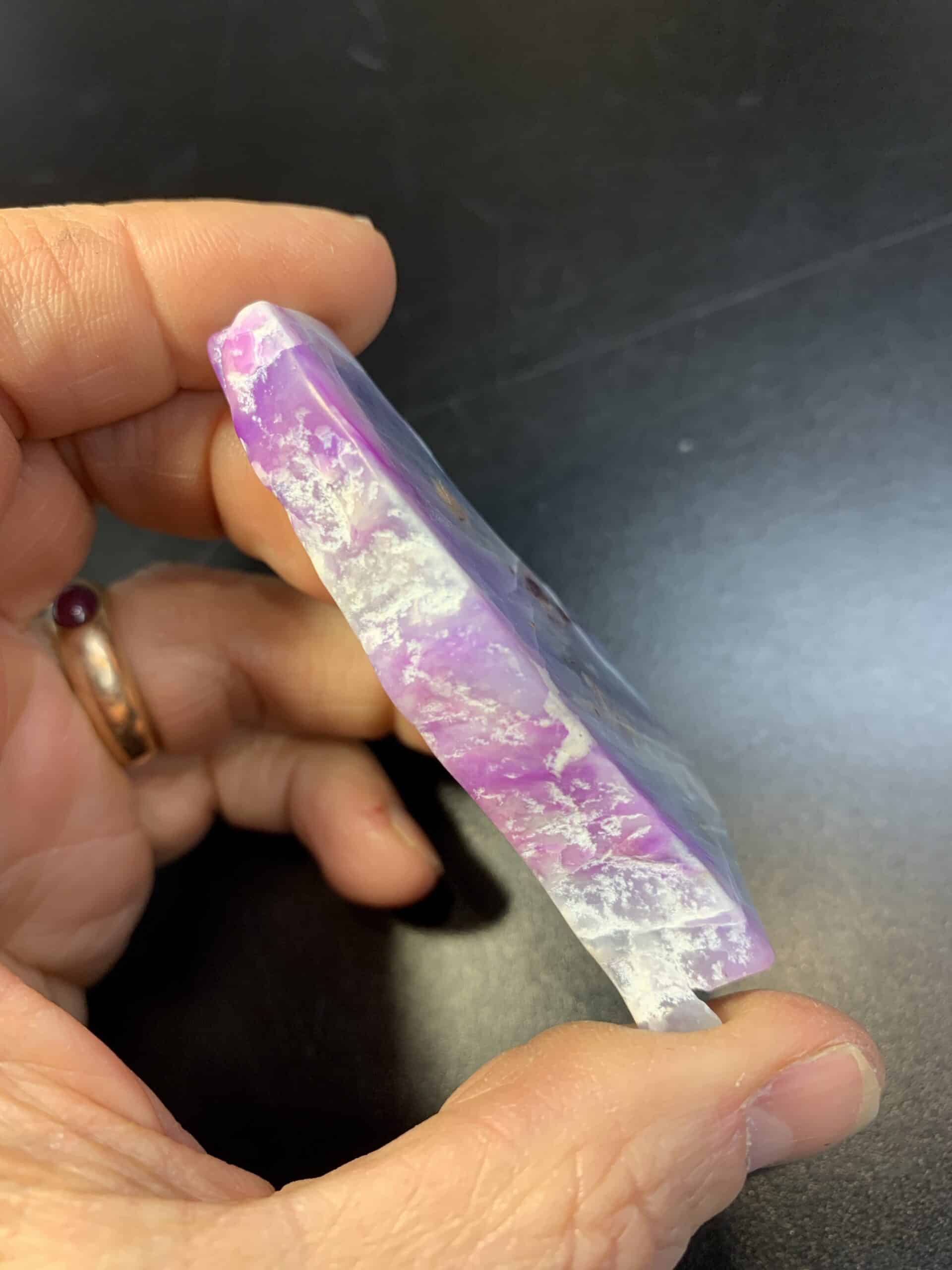 Sugilite (slab) pink gel / blue "Sushi" 2 (41.1gr) healing crystal - Image 4