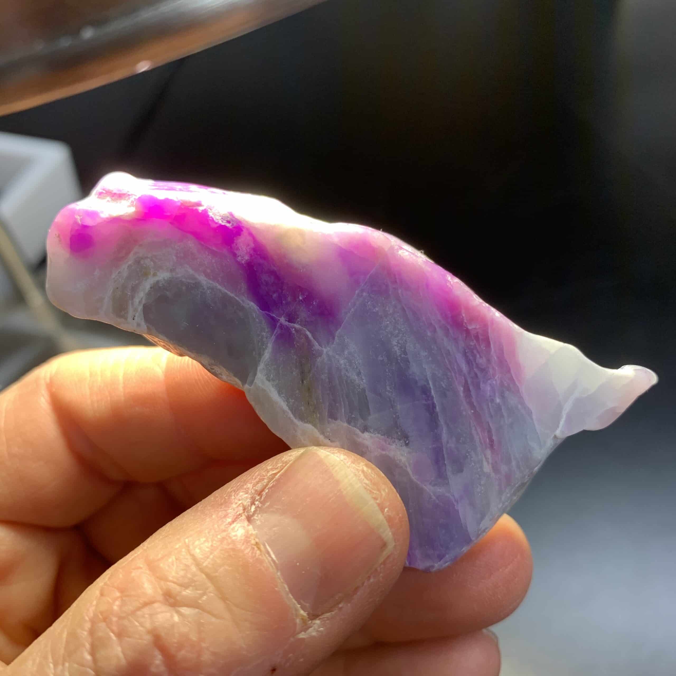 Sugilite (slab) pink gel / blue "Sushi" 2 (41.1gr) healing crystal