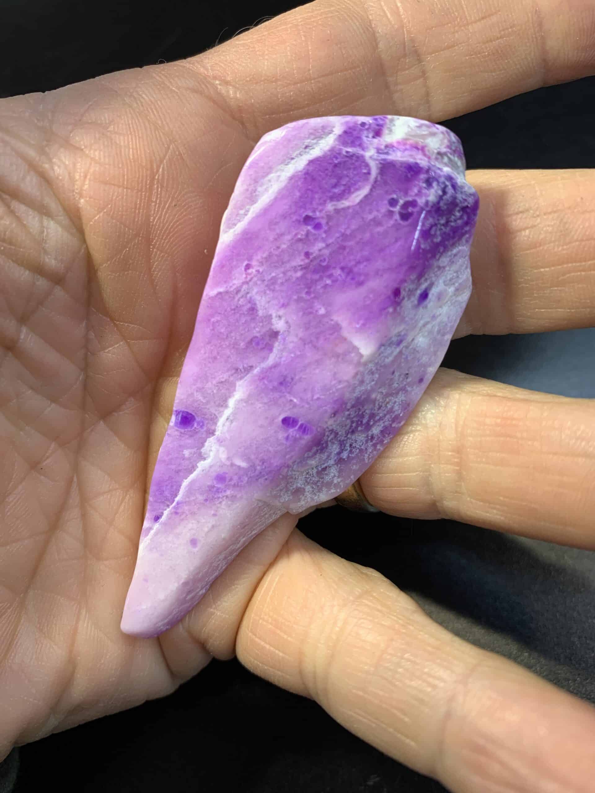 Sugilite (polished slab) pink gel "Sushi Tip" (29.6gr) healing crystal - Image 2