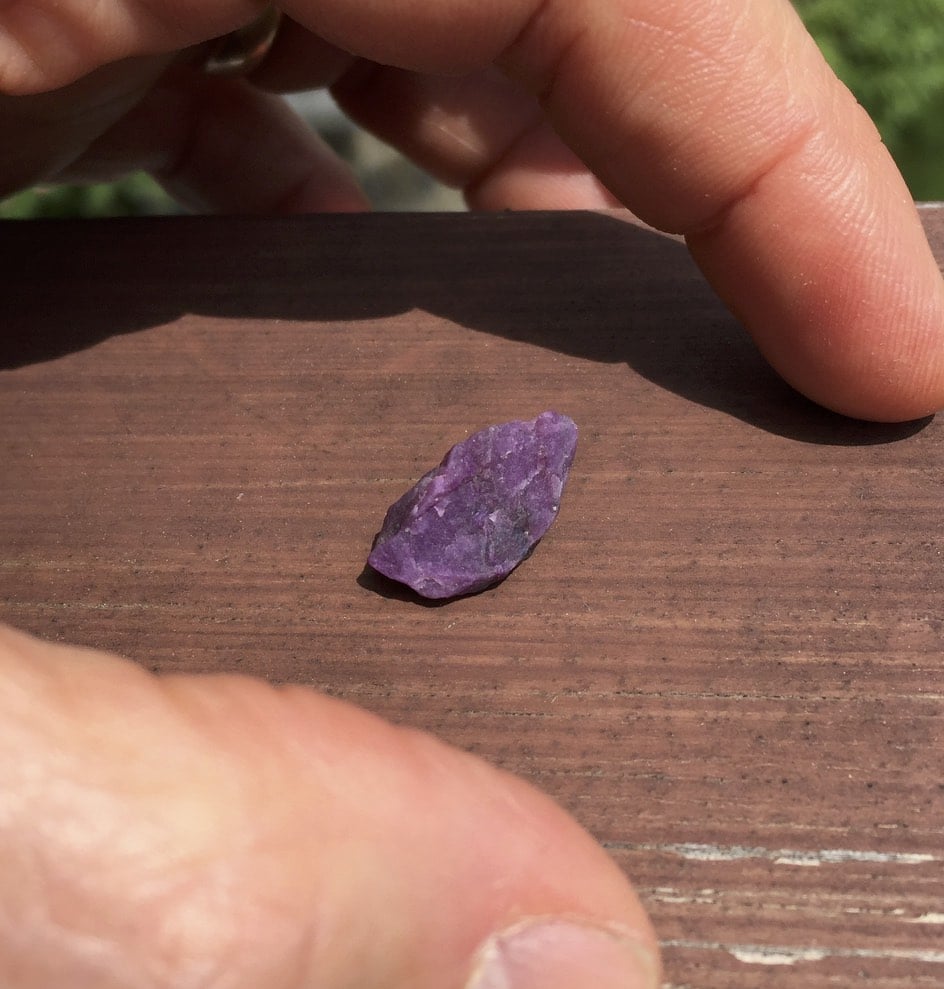 Sugilite (small rough) 'little mountain' chunk(6.29ct) healing crystal