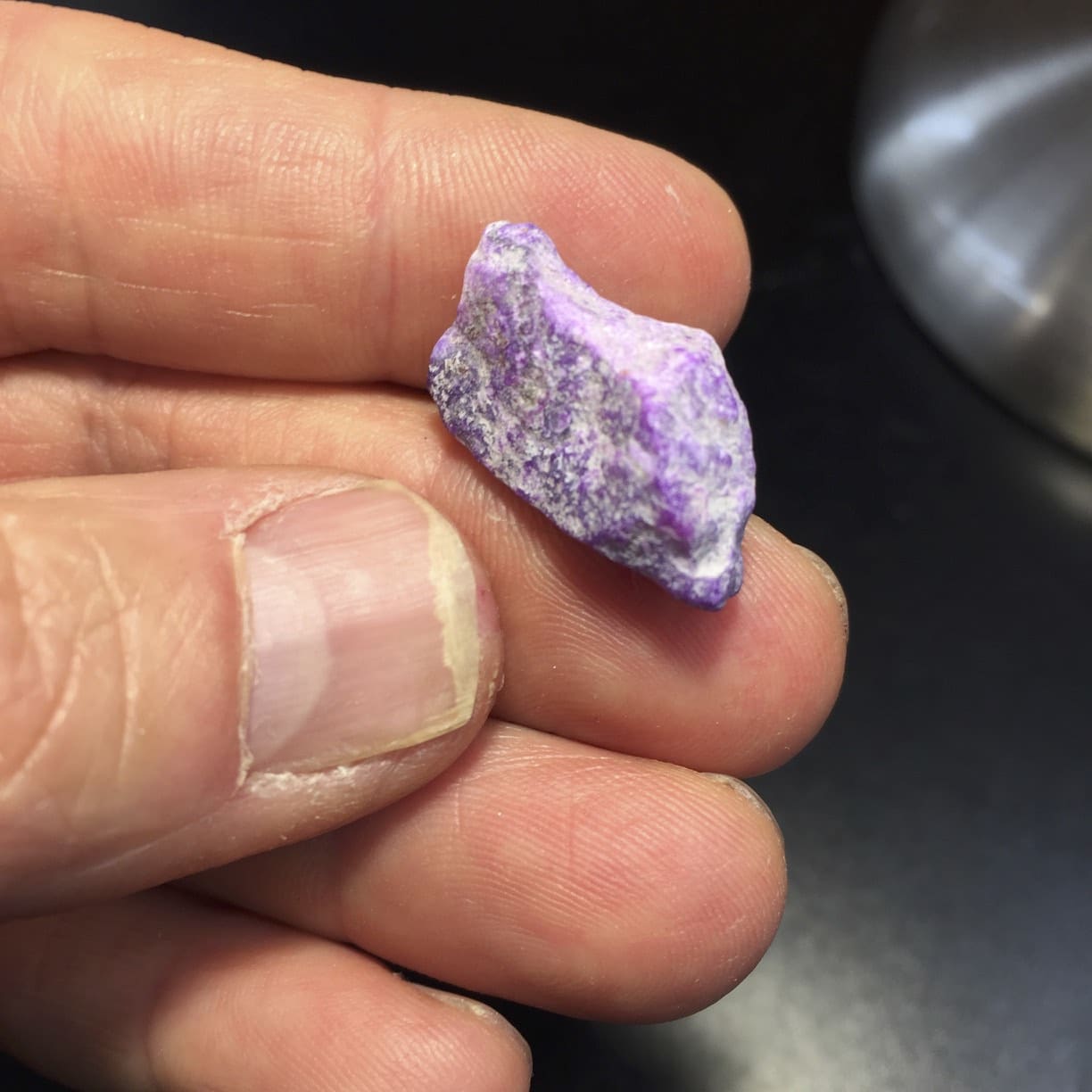 Sugilite (small rough) standing pink (32.96ct) healing crystal
