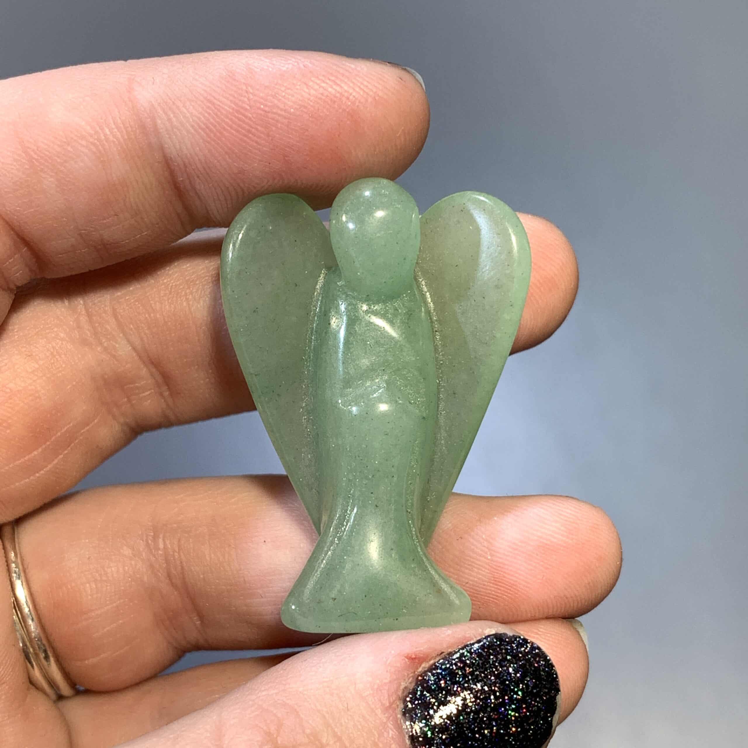 Aventurine (green) - angel standing - healing crystal - Image 2