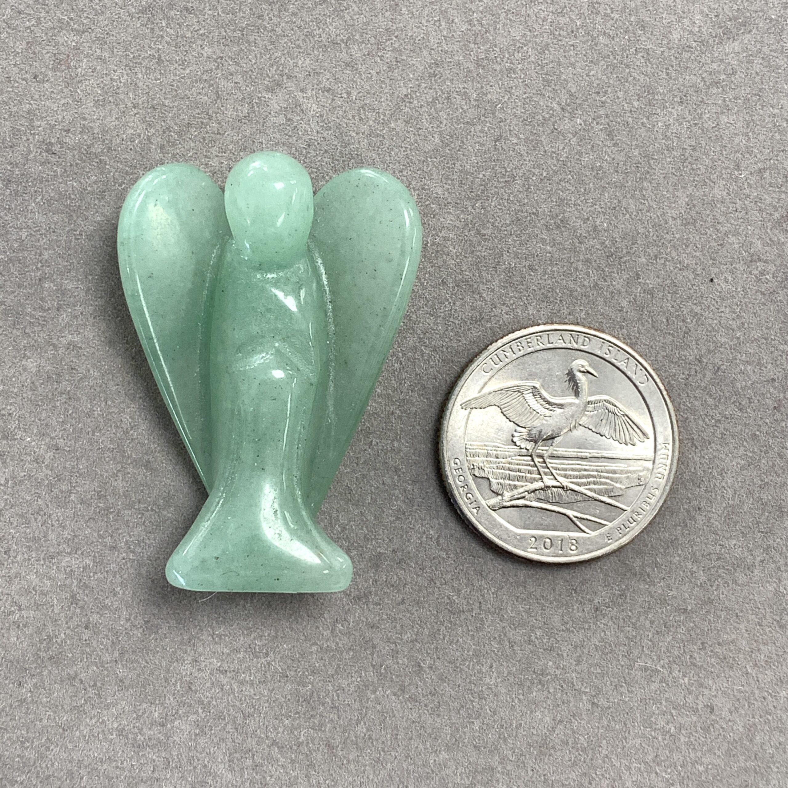 Aventurine (green) - angel standing - healing crystal - Image 4