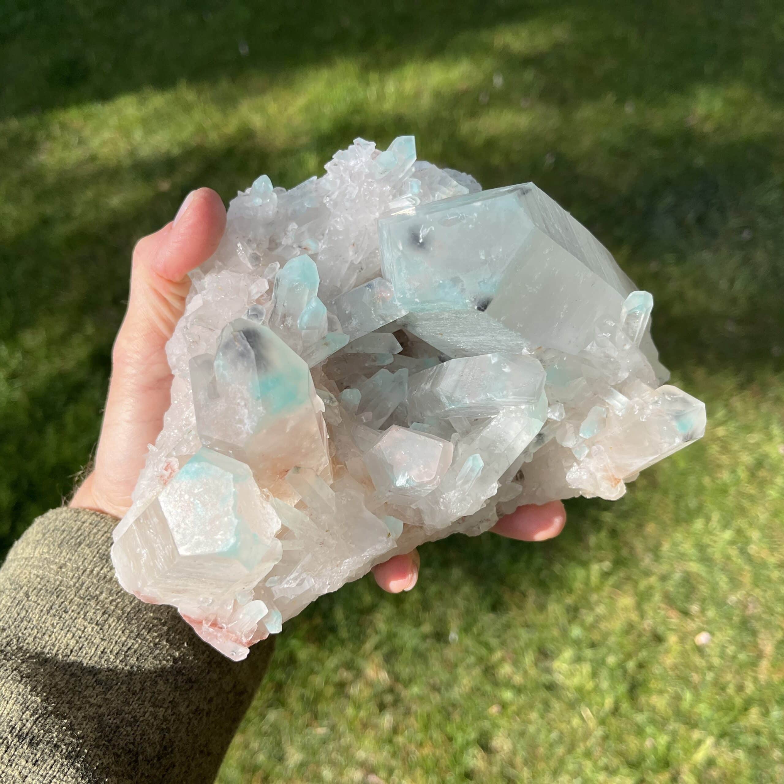 Quartz (Ajoite) museum cluster, stands two ways, healing crystal - Image 5