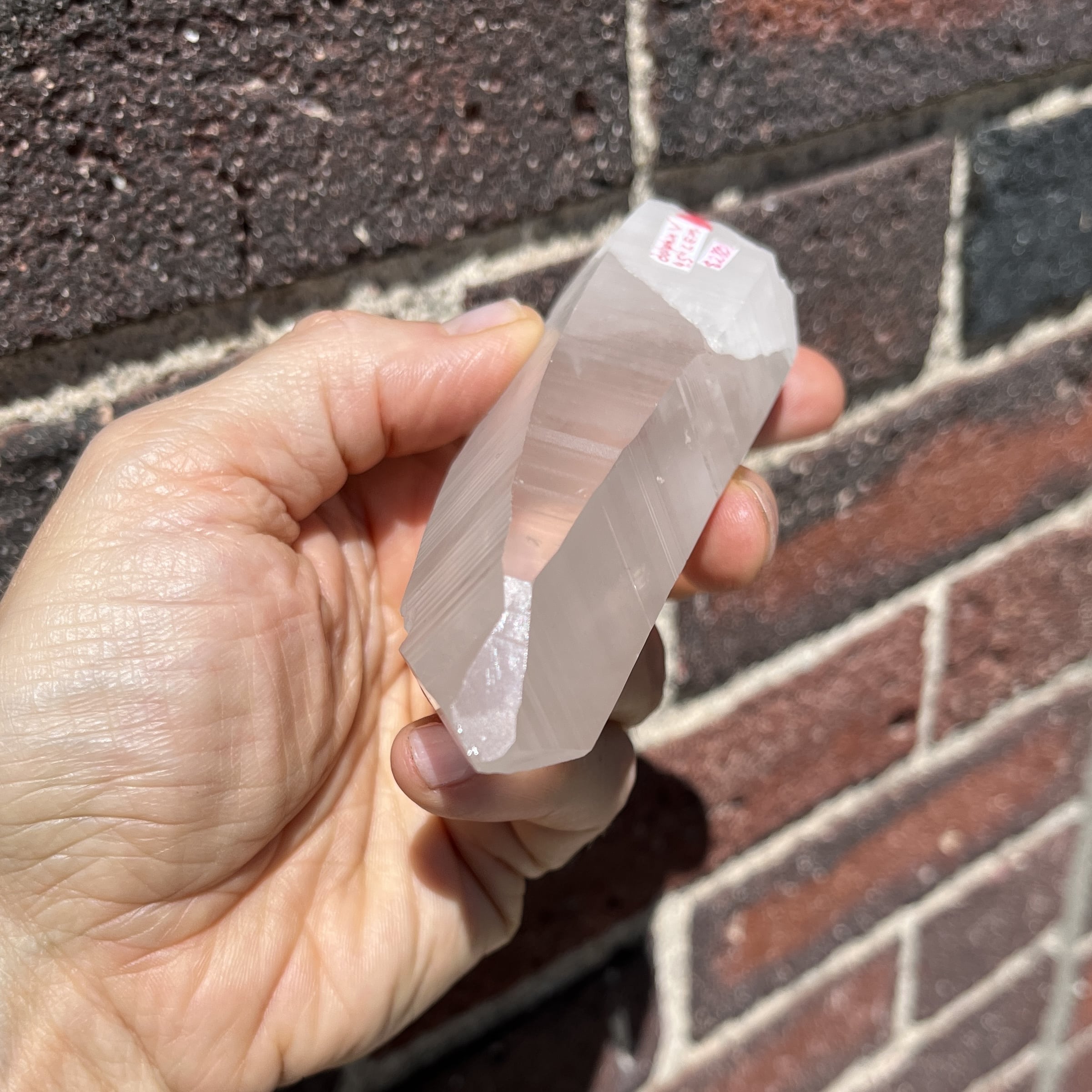 Quartz (Lemurian) 'dolphin V' (4.5") natural Colombian healing crystal - Image 5