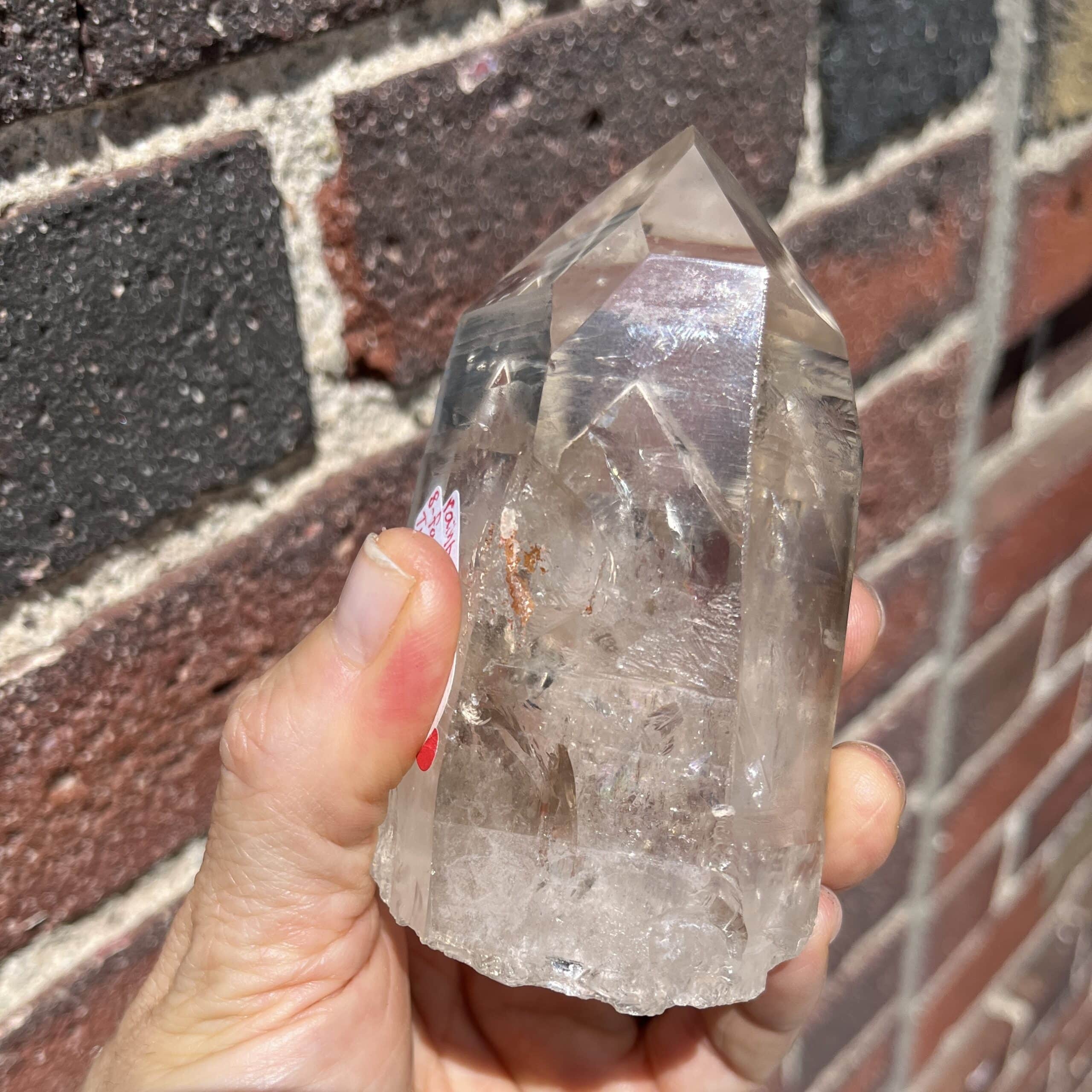 Quartz (Lemurian) Tantric Twins (3.85") 'piggy back' healing crystal - Image 3