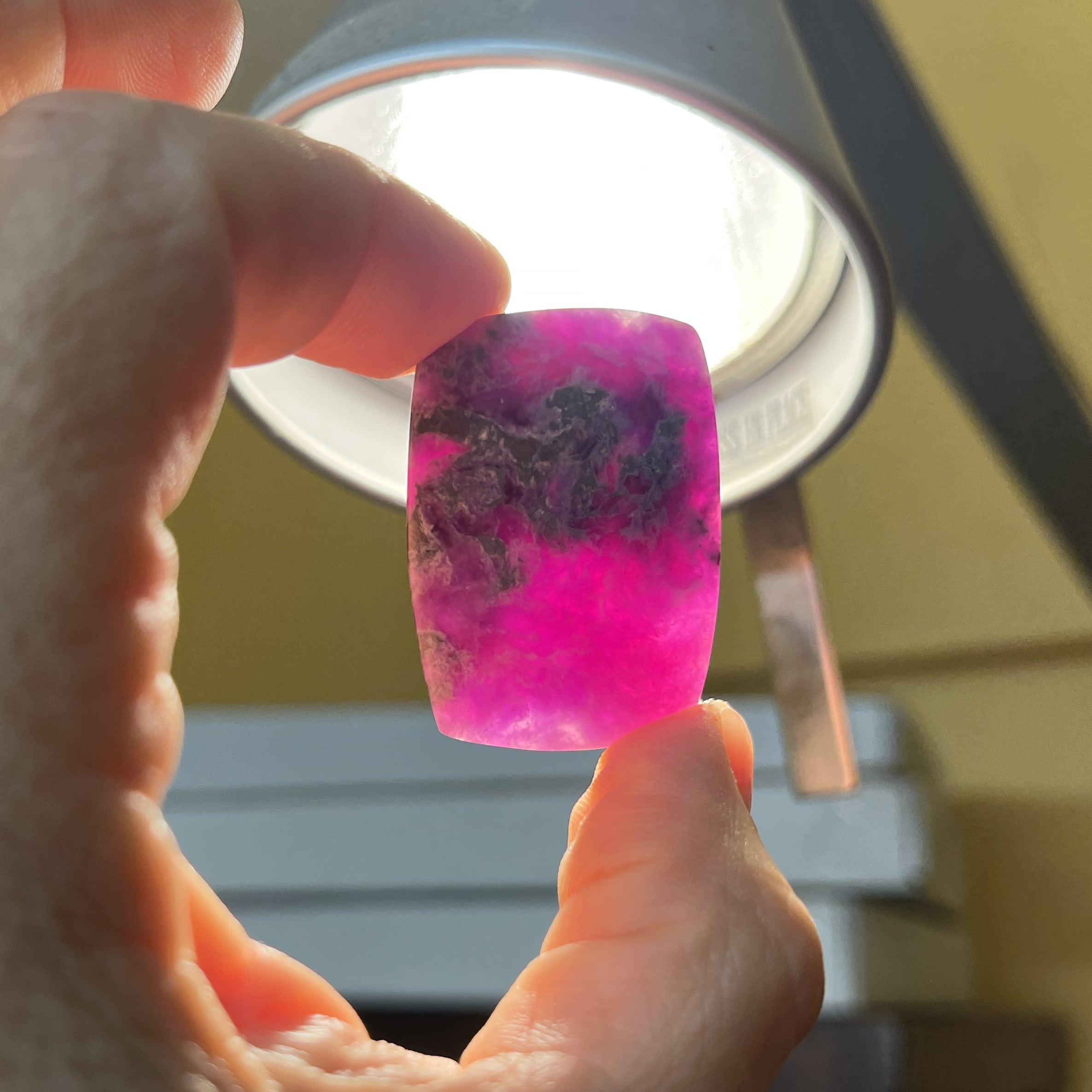 Sugilite (cab) large rounded rectangle 'pink flat' (10.46gr) healing crystal - Image 3