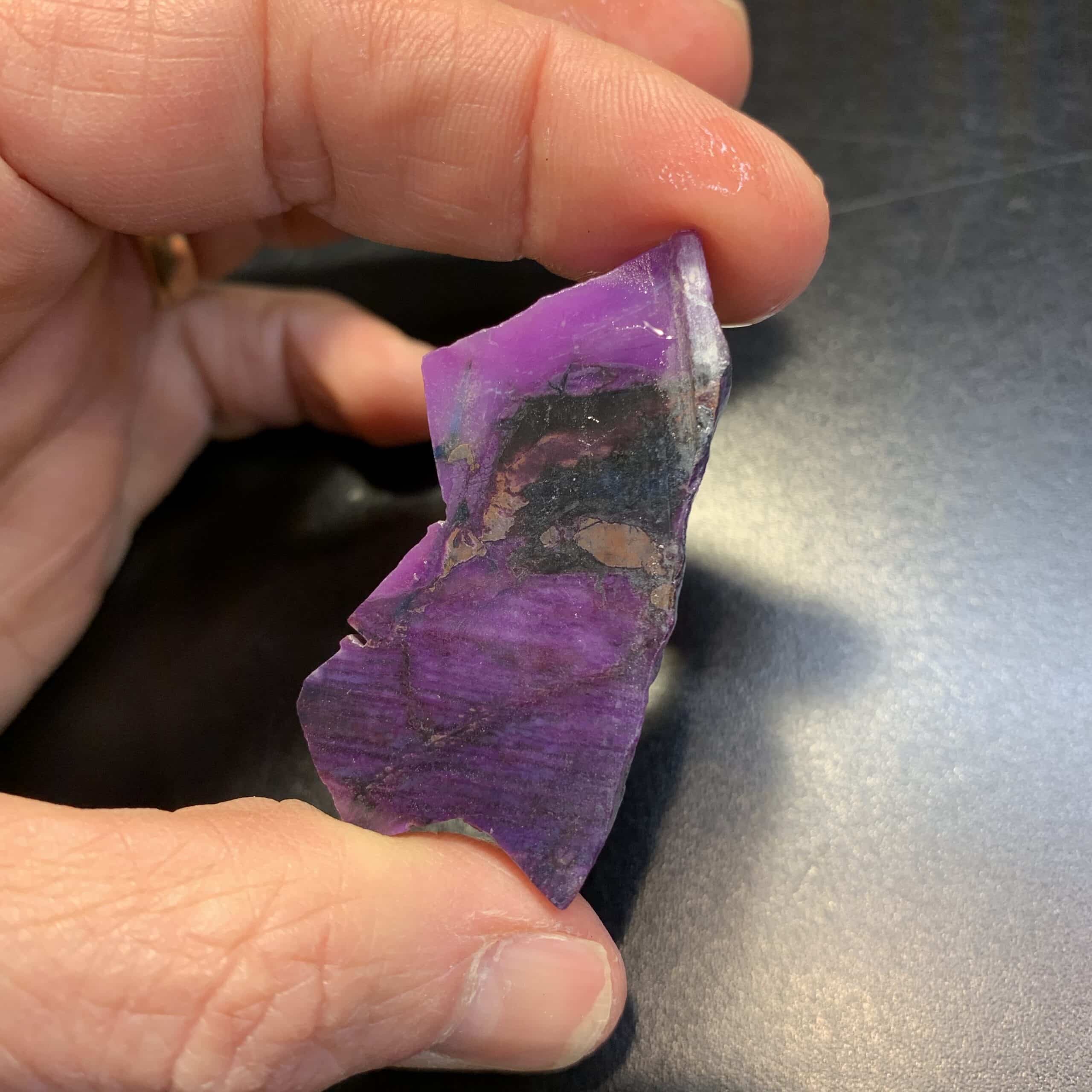 Sugilite (slab) superior 'California gel' (8.6gr) healing crystal - Image 2