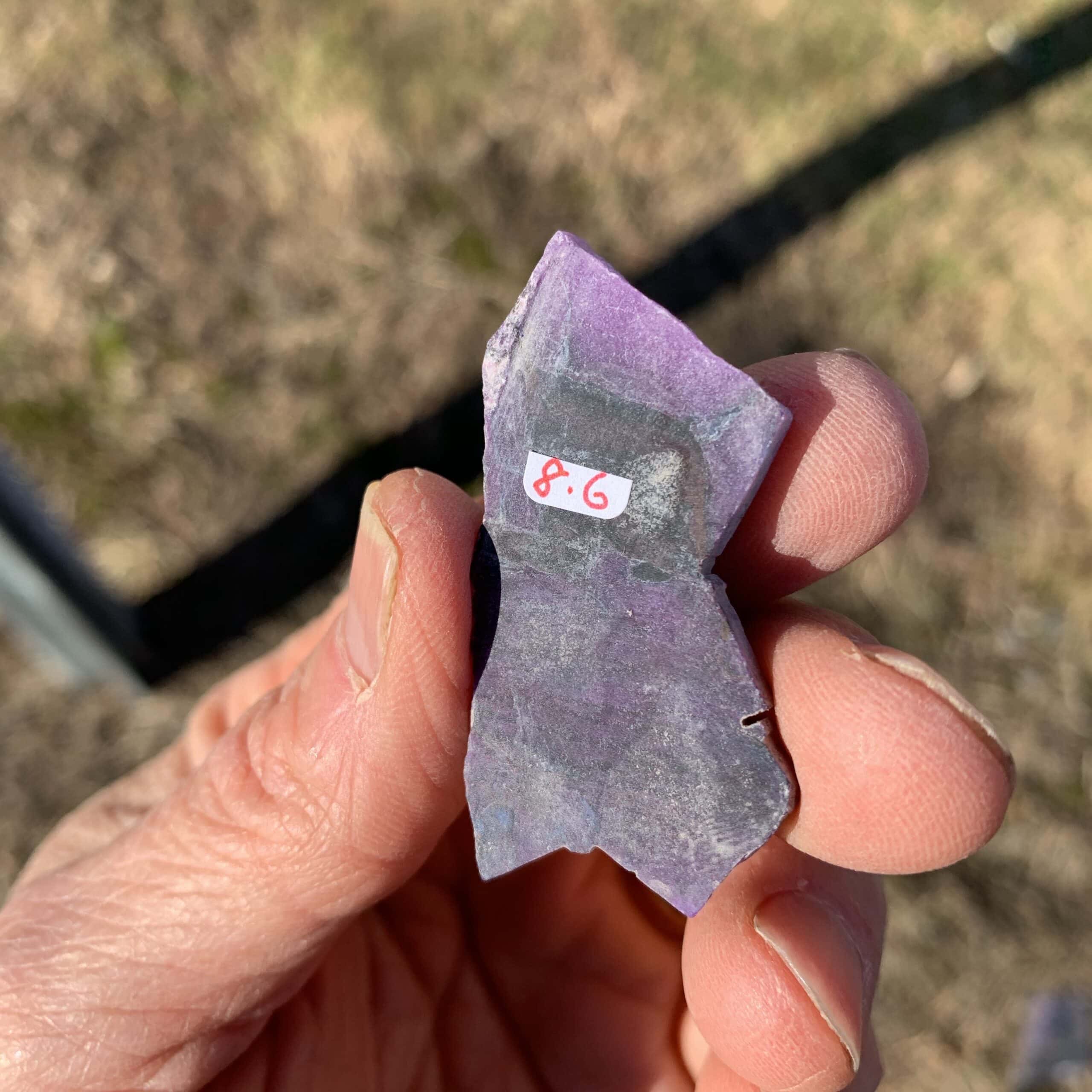 Sugilite (slab) superior 'California gel' (8.6gr) healing crystal - Image 3