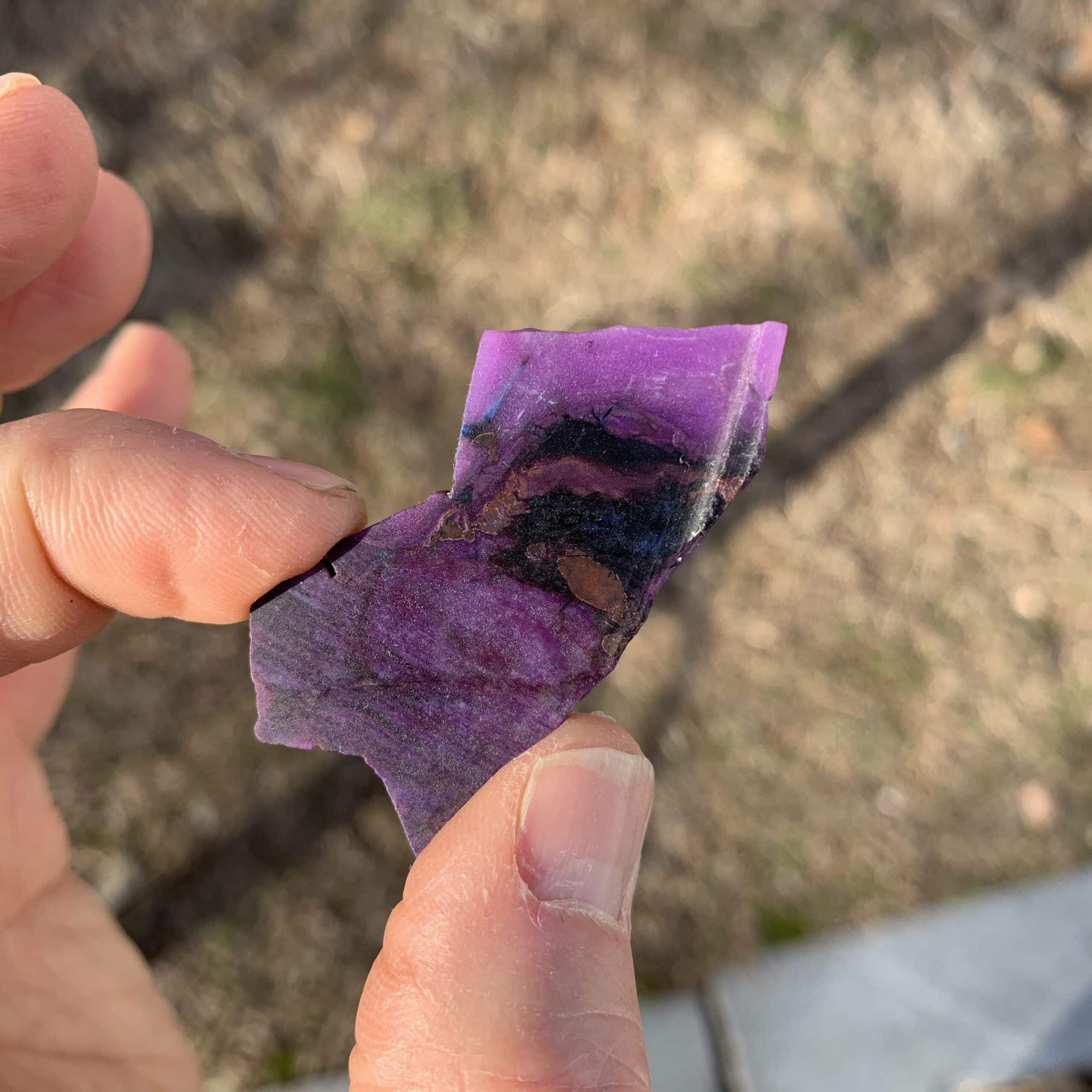 Sugilite (slab) superior 'California gel' (8.6gr) healing crystal - Image 5