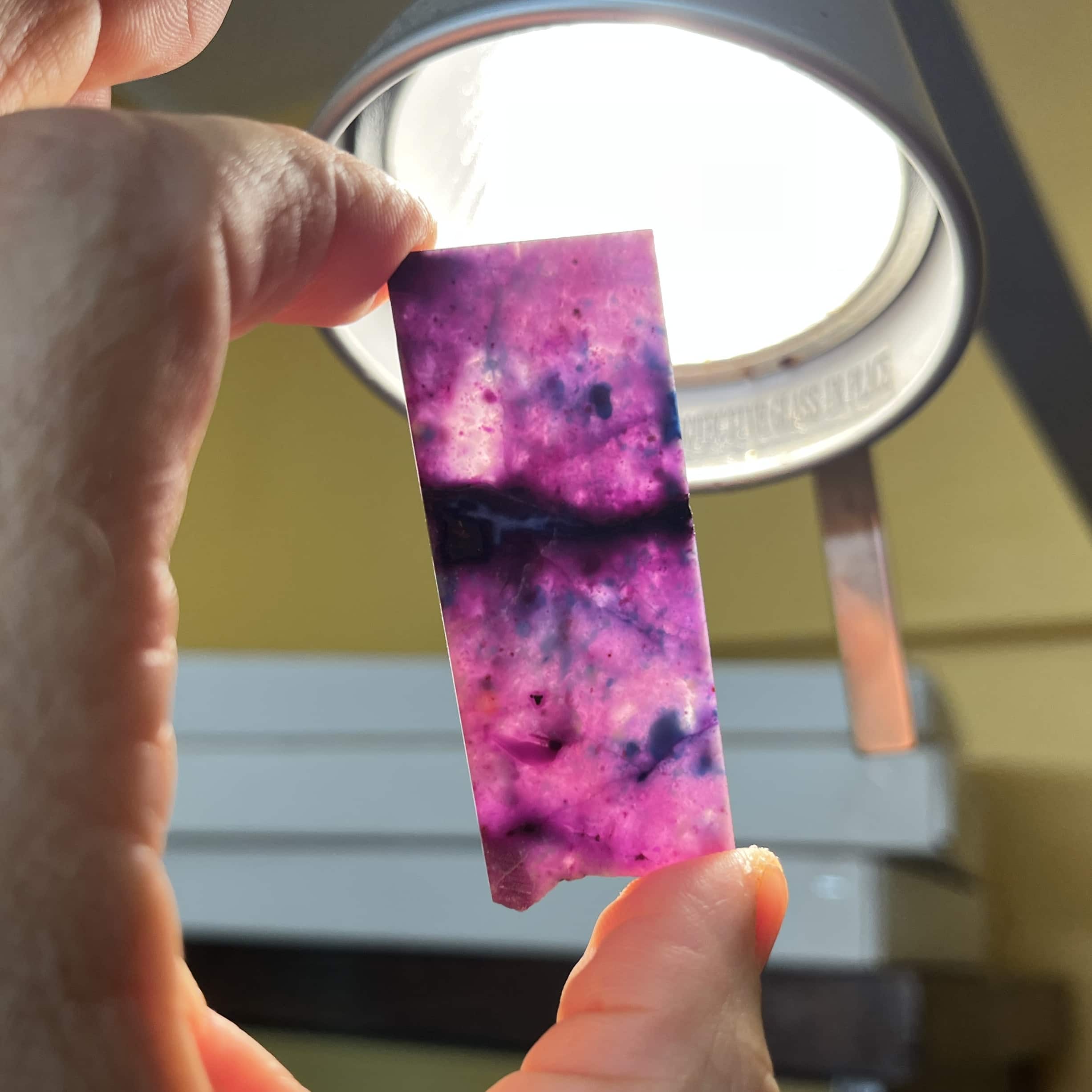 Sugilite (slab) gel 'rainbow sky ingot' (9.73gr) healing crystal - Image 4