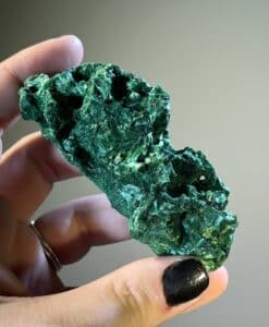 Malachite (fibrous) floater, standing display piece, healing crystal