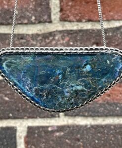 Roman Glass (large, broad) vintage pendant necklace healing crystal