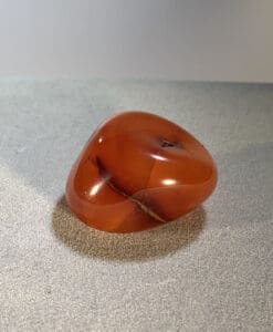 Carnelian 'beanbag' tumble - superior color, translucency - healing crystal