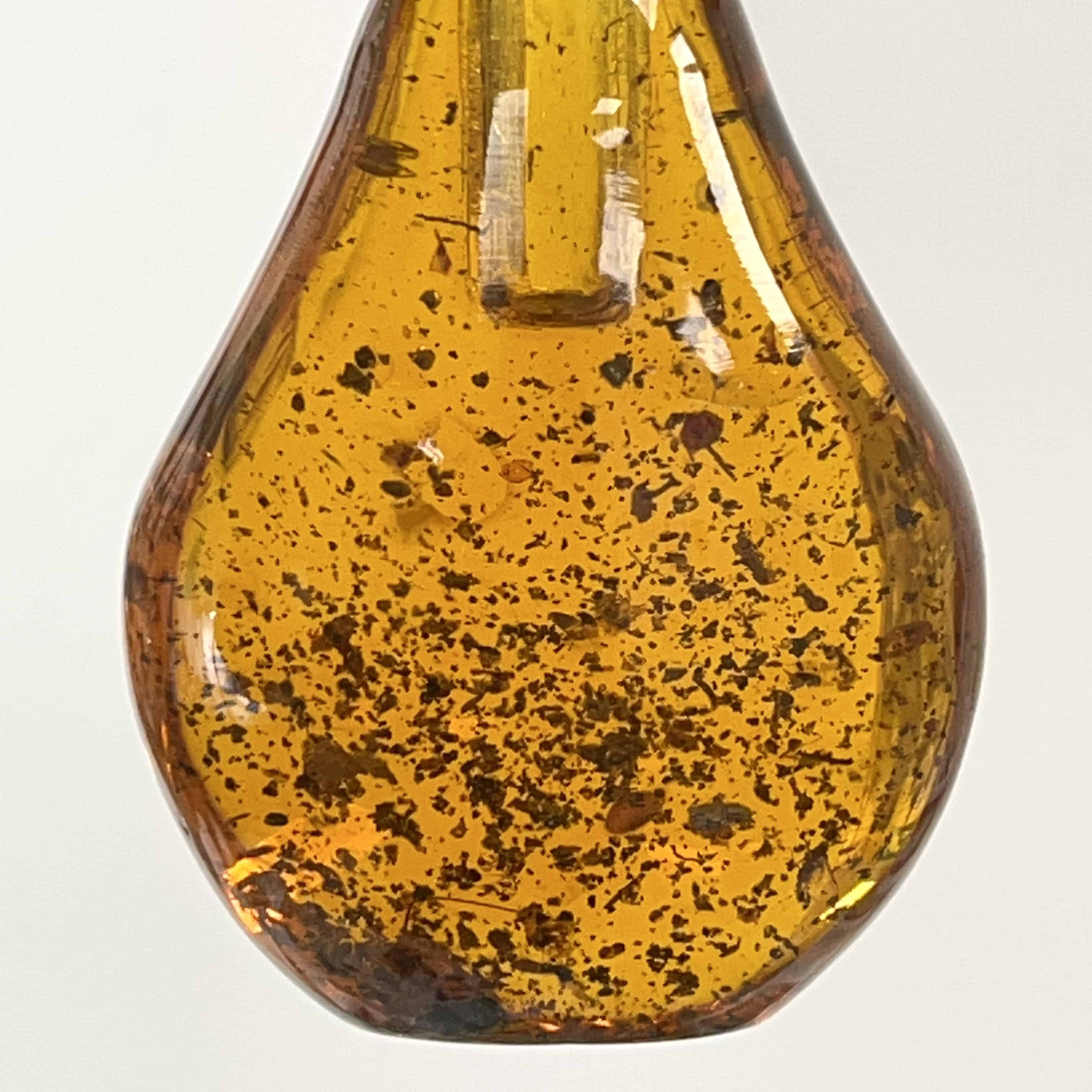 Amber perfume bottle - amazing color, standing - healing crystal - Image 4