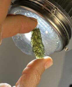 Moldavite (rough) 3-sided rabbit-foot (4.68gr) healing crystal