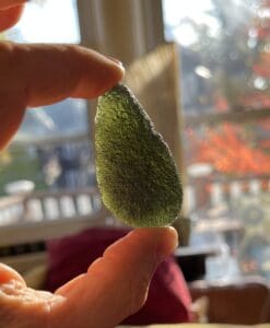 Moldavite (rough) curving (Zatacka) big drop (28gr) healing crystal
