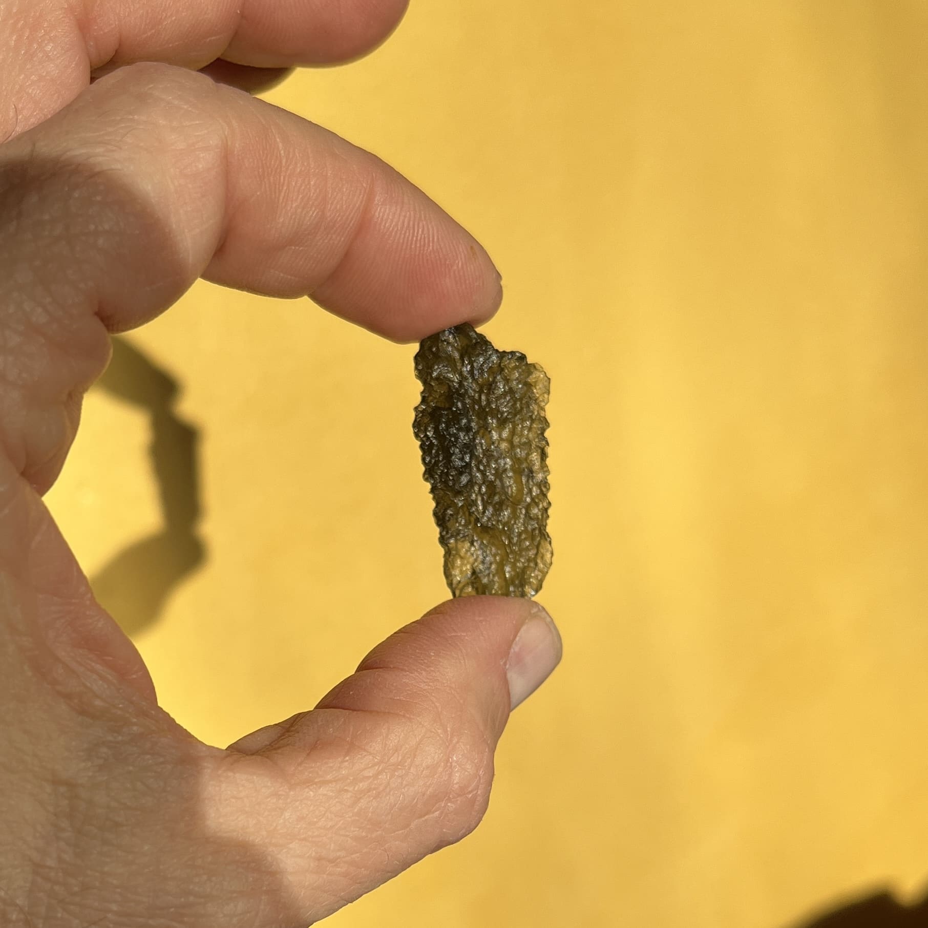 Moldavite (rough) 'ghost wing' entity stone (3.57gr) healing crystal - Image 3