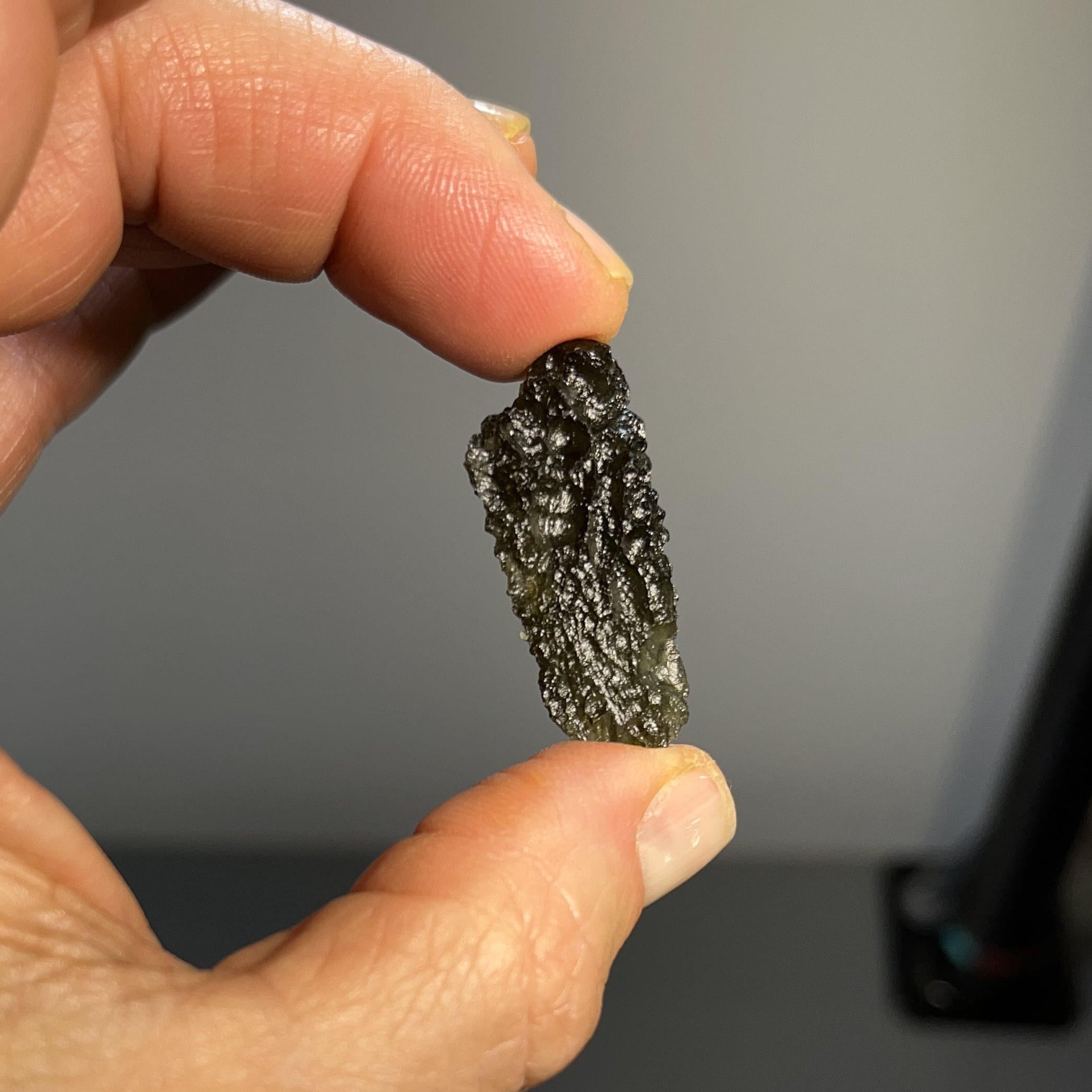 Moldavite (rough) 'ghost wing' entity stone (3.57gr) healing crystal - Image 4