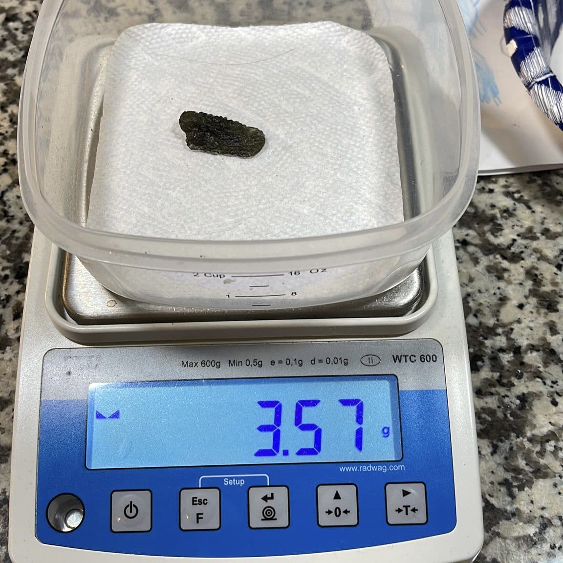 Moldavite (rough) 'ghost wing' entity stone (3.57gr) healing crystal - Image 6