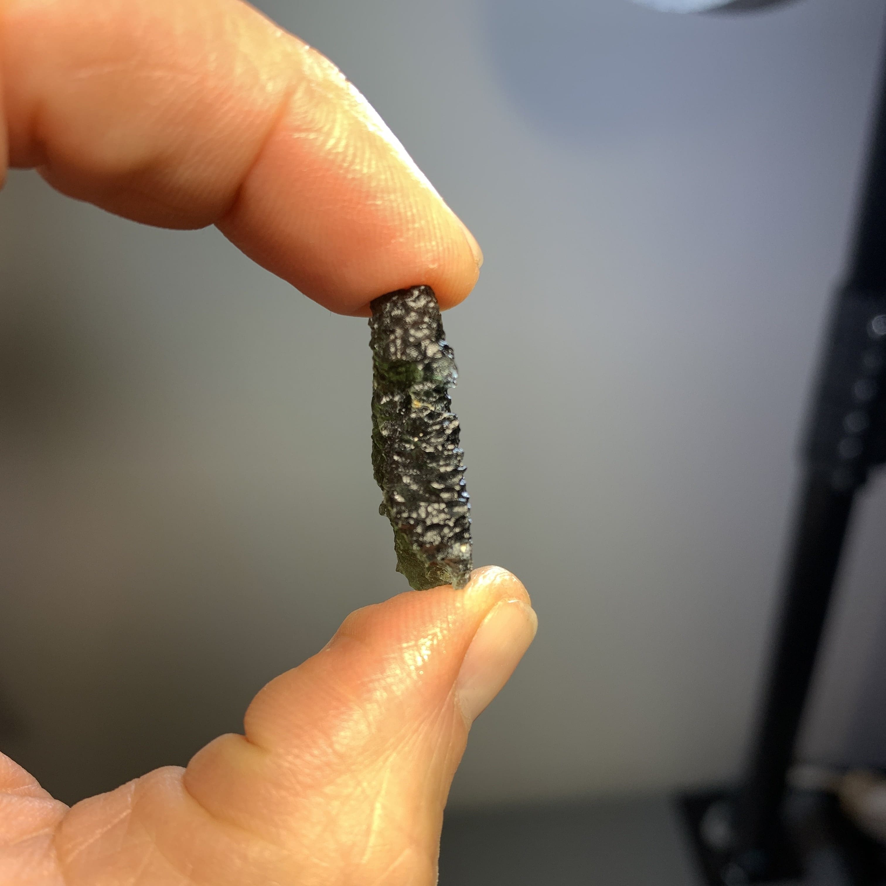 Moldavite pendant (rough) wrap HEART for necklace (7.3gr) healing crystal - Image 9