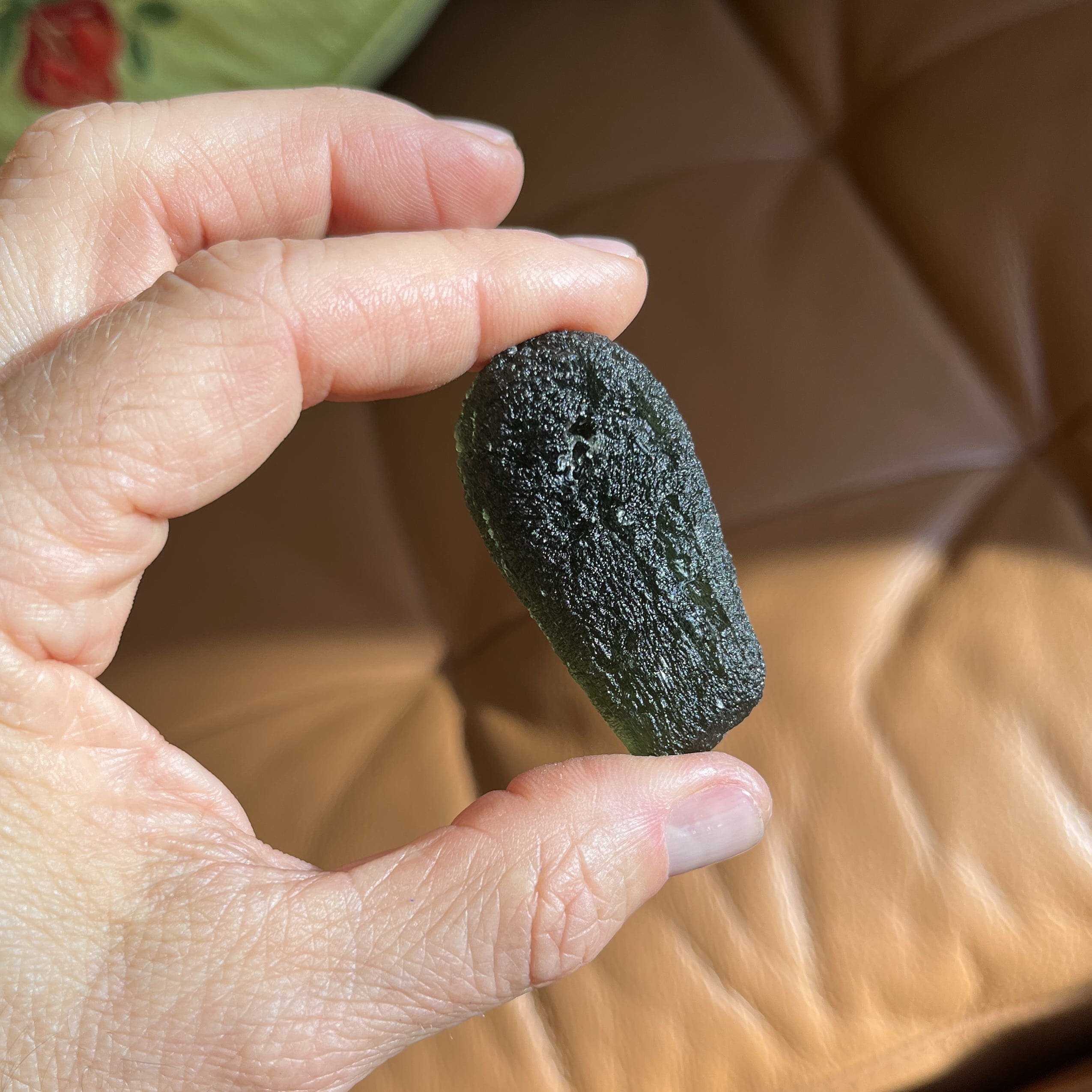 Moldavite (rough) plump Zatacka drop (25gr) healing crystal - Image 2