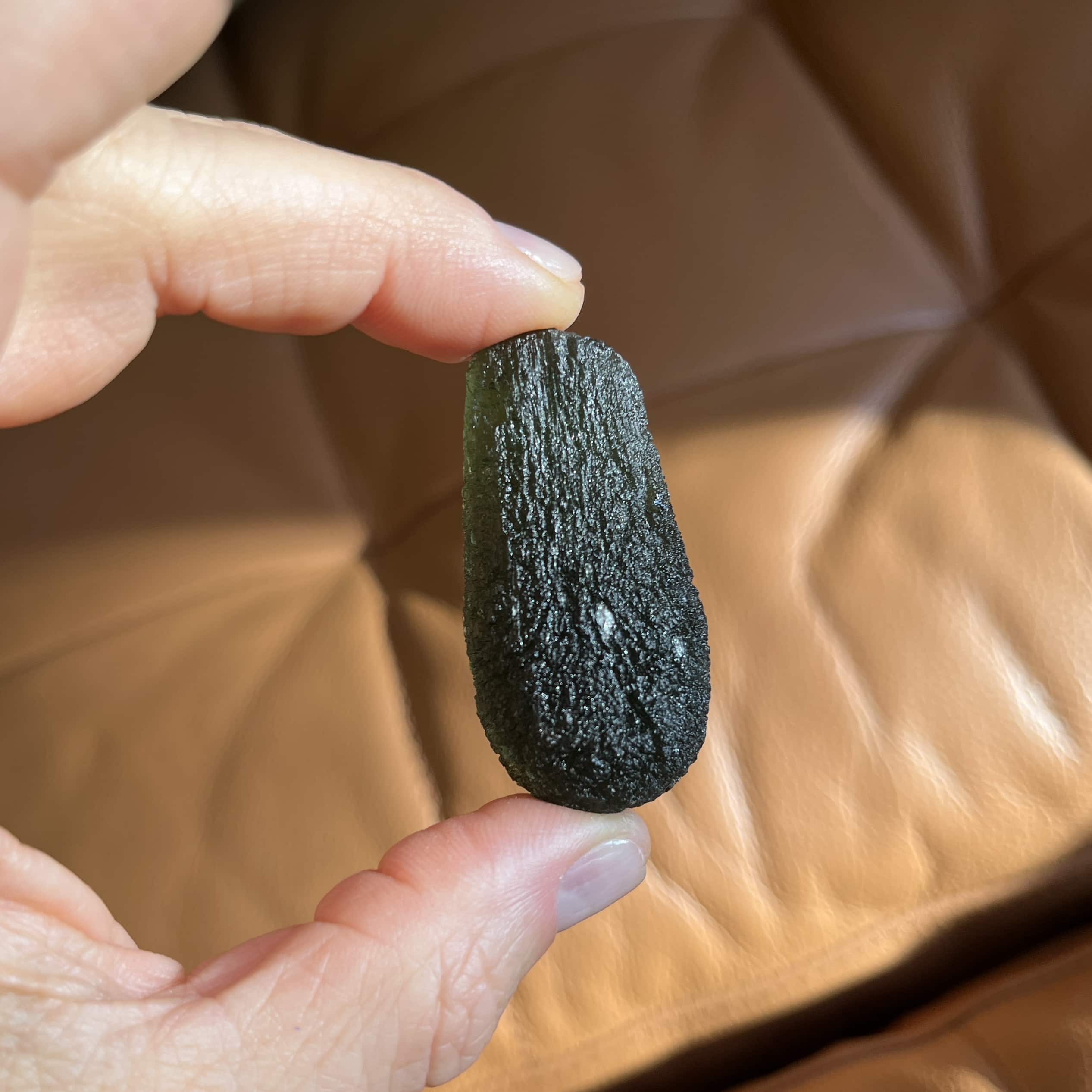 Moldavite (rough) plump Zatacka drop (25gr) healing crystal - Image 4