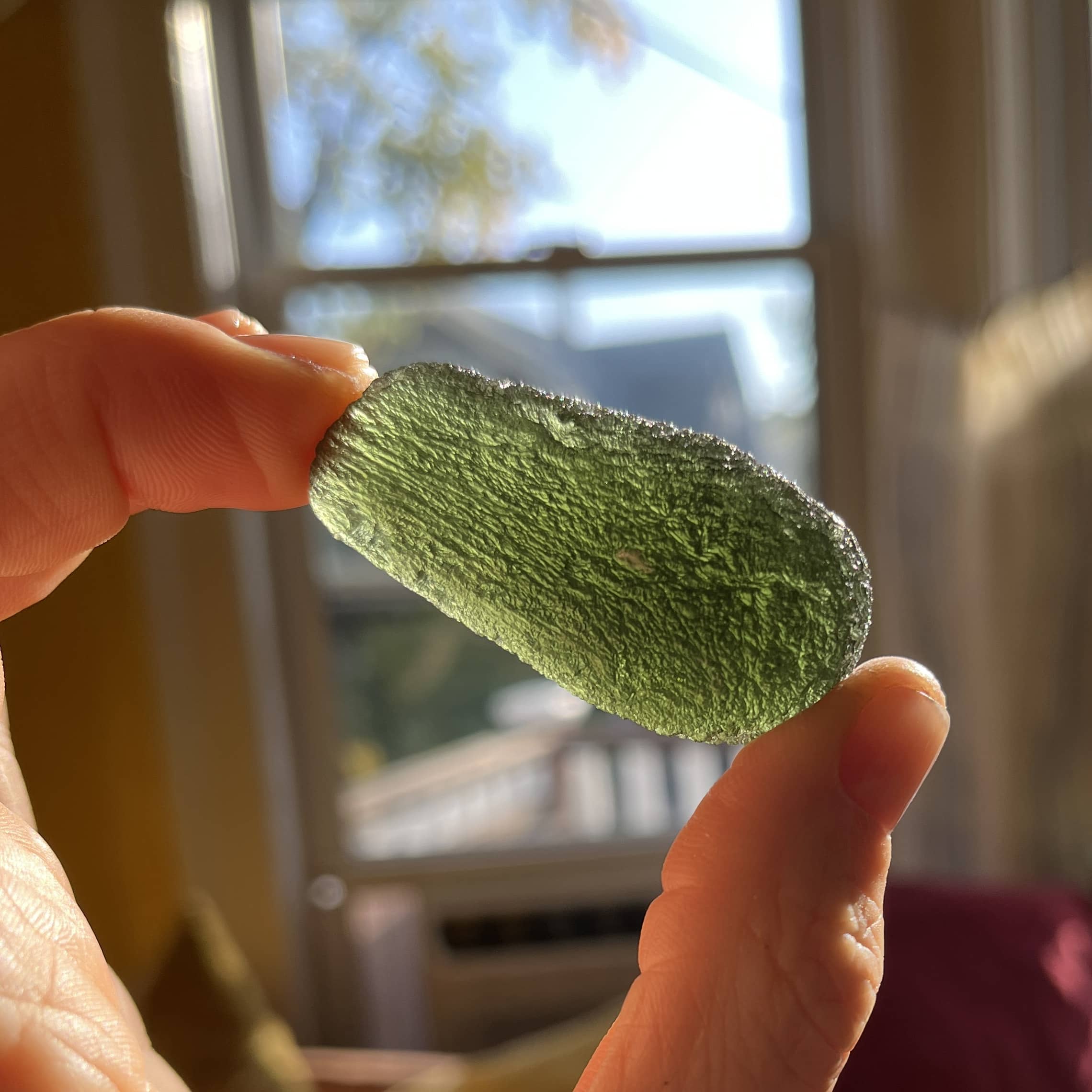 Moldavite (rough) plump Zatacka drop (25gr) healing crystal