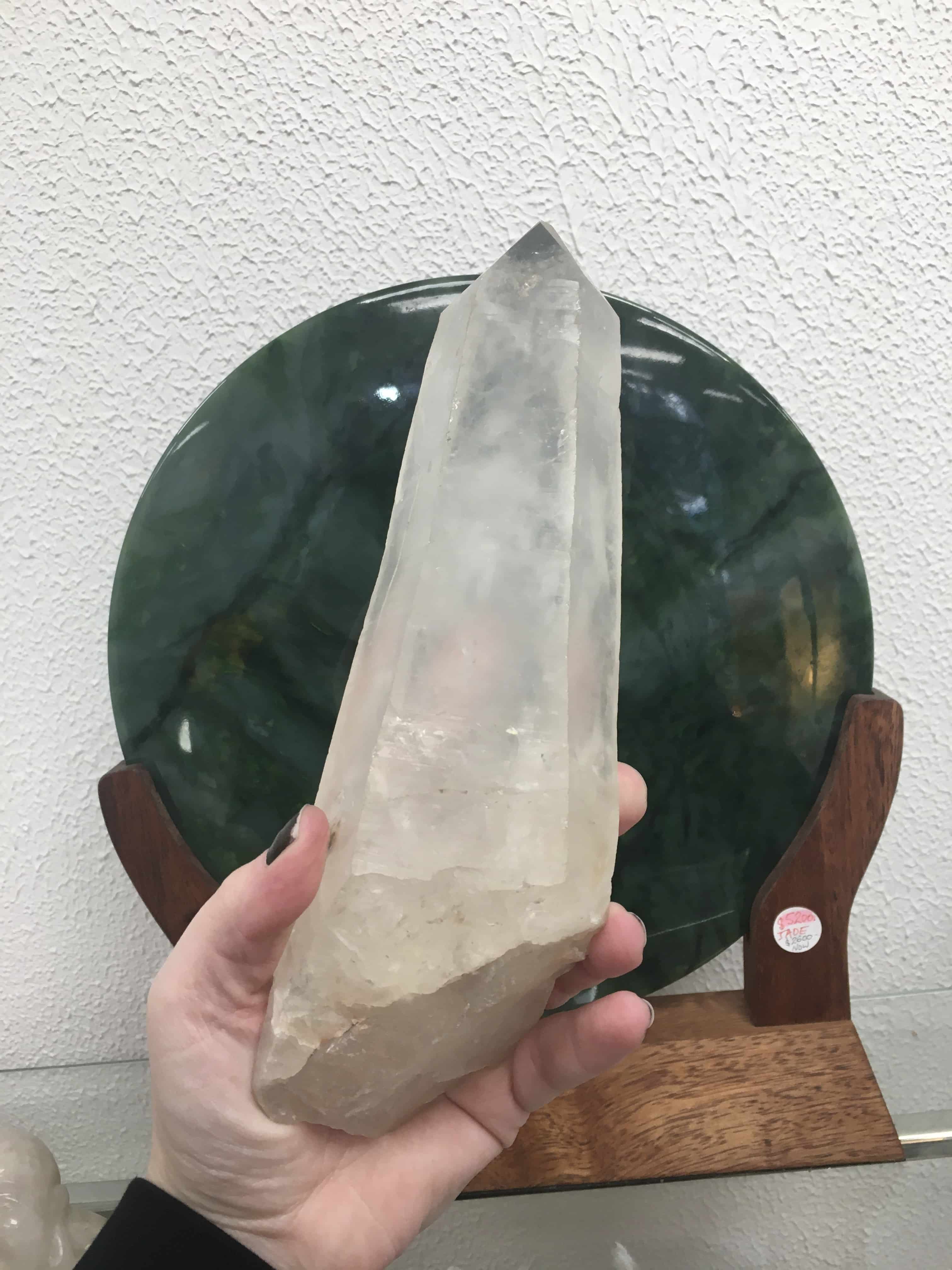 Quartz (clear/milky) Diamantina laser 'big honker' 9.75" healing crystal - Image 6