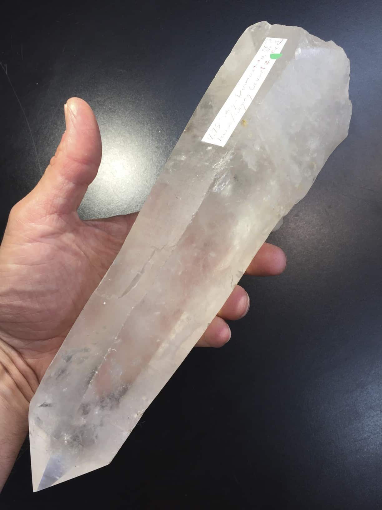 Quartz (clear/milky) Diamantina laser 'big honker' 9.75" healing crystal