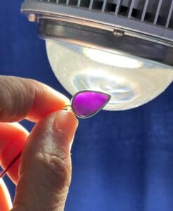 Sugilite (pendant for necklace) gel pink reverse drop (2.7gr) healing crystal